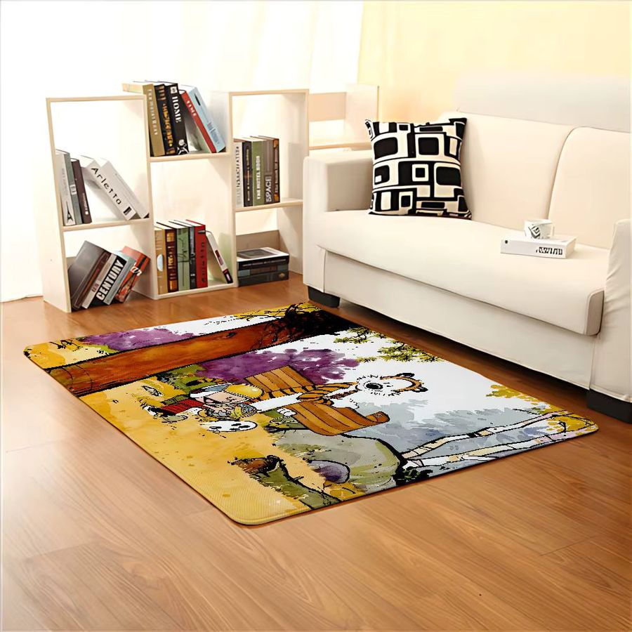 52TOYS Calvin und Hobbes Bodenmatte Multicolor, Teppich für Wohnzimmer, Schlafzimmer oder Outdoor, B/T: 60 x 60 cm - Bild 5