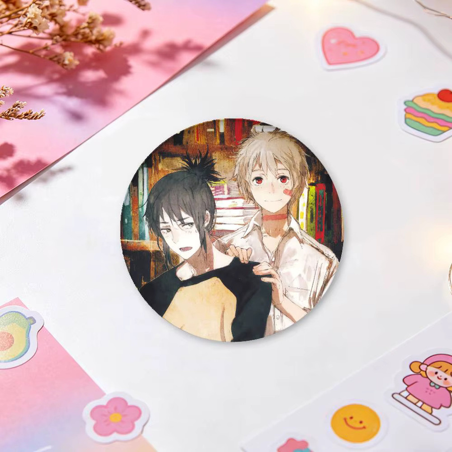 Anime NO.6 Anstecker, Metall, Rund, Unisex - Bild 5