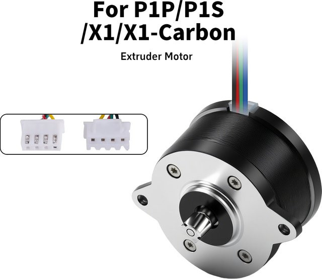 Bambu Lab Extruder-Motor 36 Zähne mit Spiralgewinde für X1/X1C/P1P/P1S Serie - Bild 1