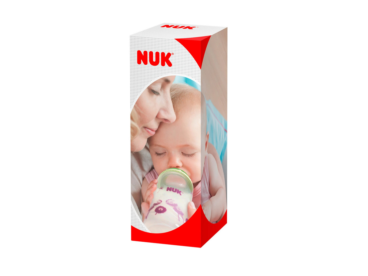 NUK Kiddy Cup Trinklernbecher mit Hartsauger, BPA-frei, Pink/Gelb/Mehrfarbig, 300 ml - Bild 1