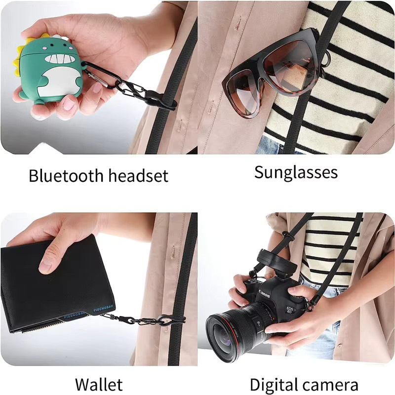 Xyun Universal Handy Lanyard in Grün mit verstellbarem Crossbody Strap und Kartenclip für Outdoor-Einsätze - Bild 4