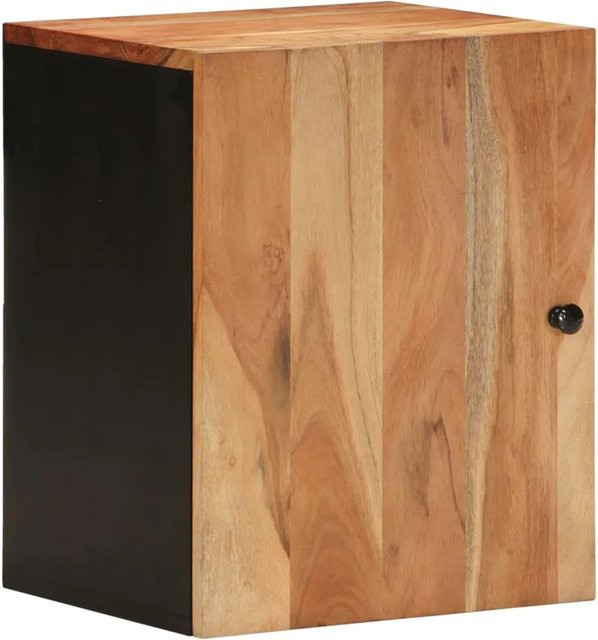 vidaXL Bad-Wandschrank aus Akazienholz in Braun, B/T/H: 38 x 33 x 48 cm - Bild 1