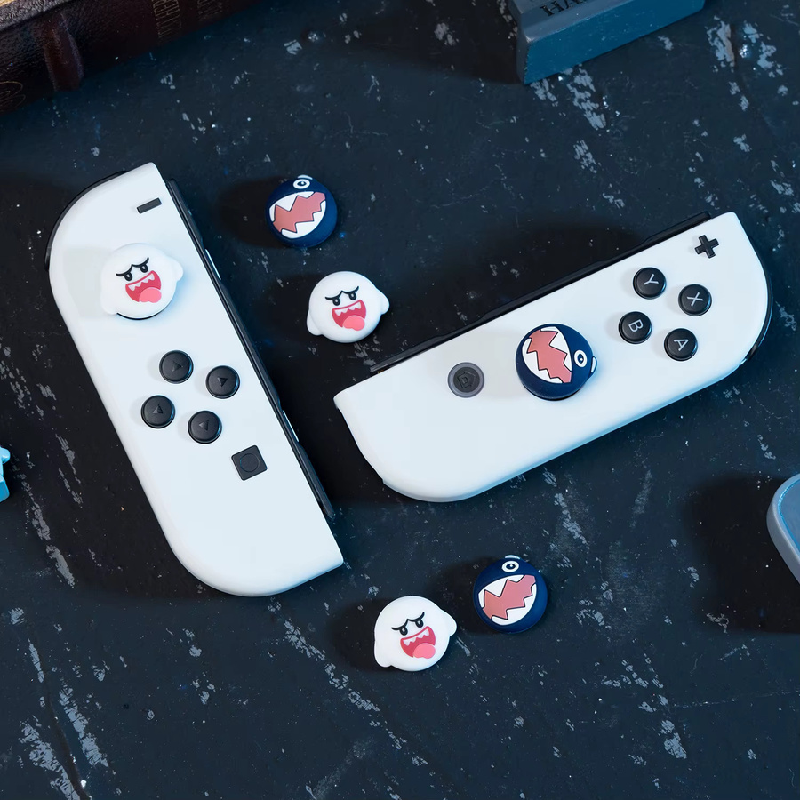 Woof Ghost Silikon Joystick Abdeckung für Nintendo Switch OLED, Lite und Joy-Con Controller - Bild 2