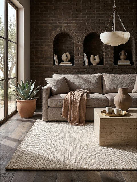 Wollteppich Kadima Design ALNE in Creme und Beige, B/T: 200 x 290 cm - Bild 1