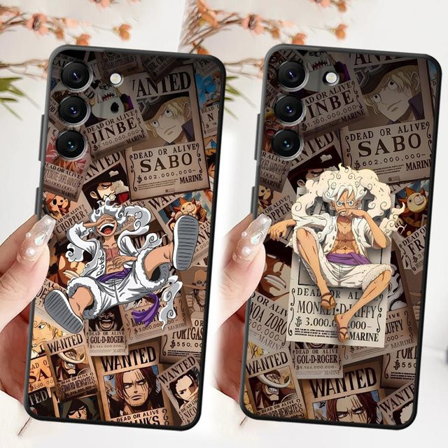 One Piece Luffy Anime Handyhülle für Samsung Galaxy A-Serie in Schwarz - Bild 1