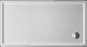 Duravit Rechteck-Duschwanne Starck Slimline in Weiß mit Antislip-Funktion, B/T/H: 140 x 80 x 6 cm - Bild 1