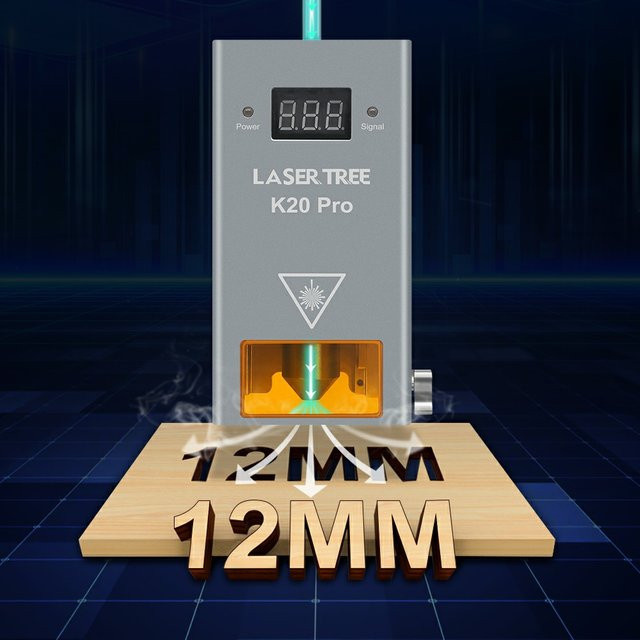 LASER TREE 20 W optischer Laserkopf mit Luftunterstützung und TTL-Blaulichtmodul für Lasermaschinen zum Schneiden und Gravieren - Bild 1
