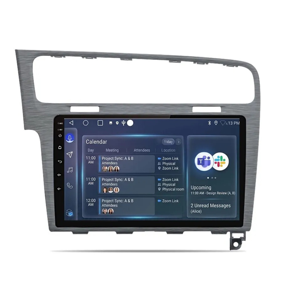 Junsun Autoradio für VW Golf 7 (2013 bis 2017) in Grau mit GPS, Bluetooth und Wi-Fi - Bild 2