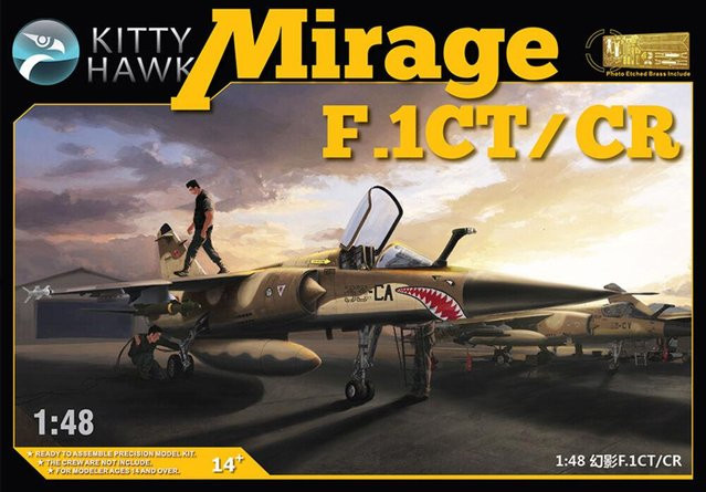 Kitty Hawk Mirage F.1 CT/CR, Fahrzeug, 1:48, Grau, ab 14 Jahre - Bild 1