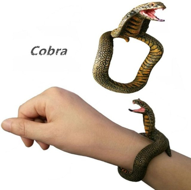 ODILO Schlange Python Armband Simulation Tier Modell Figur Kunststoff - Bild 1