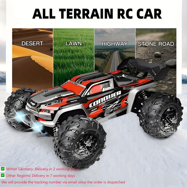 WLtoys 4WD RC-Auto, LED-Offroad-4x4-Buggy, Monster Kart - Bild 1