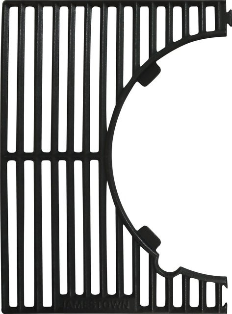 Modularer Halbgrillrost in Schwarz für 3-Brenner-Gasgrills der Serie Maddox - Bild 1