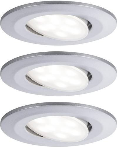 Paulmann Calla LED-Bad-Einbauleuchte 3er Set, Chrom, IP65, 19.5W - Bild 1