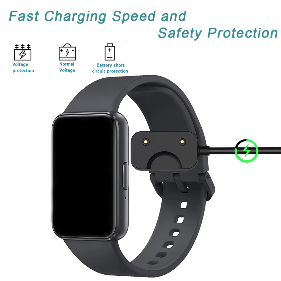 Samsung USB-C Ladekabel mit Dock-Adapter für Galaxy Fit 3 (SM-R390), Schwarz, 100 cm - Bild 2