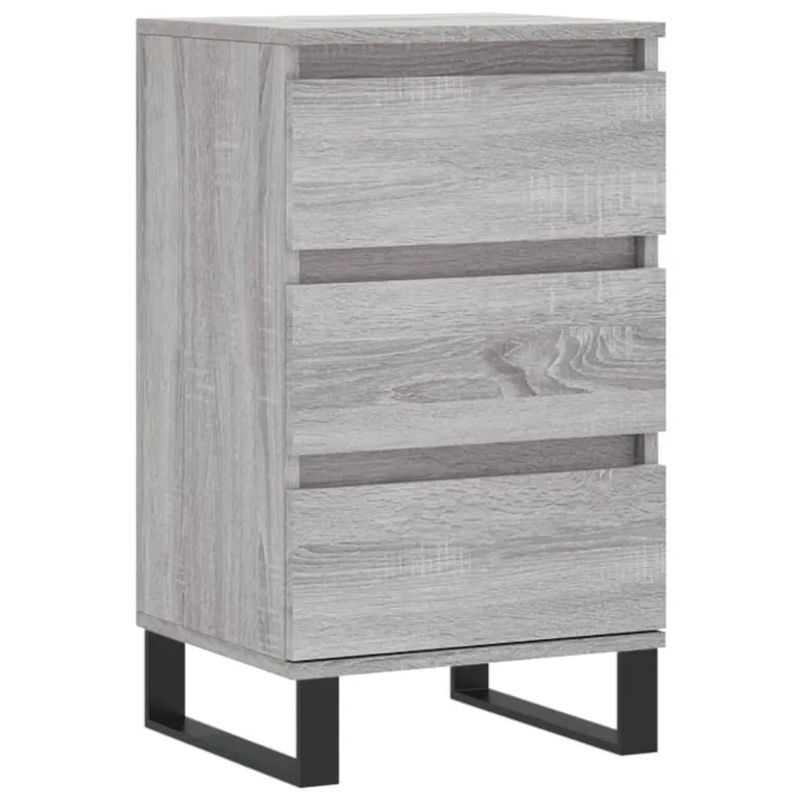 Vidaxl Kommode Modern in Grau aus Holzwerkstoff und Metall, B/T/H: 40 x 35 x 70 cm - Bild 3