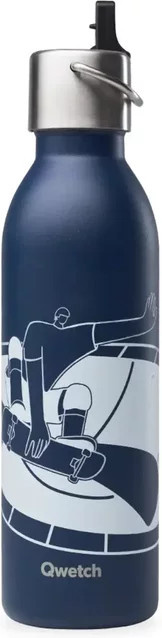 Isotherme Flasche Qwetch Active FFRS Skate in Blau, 0,36 l - Bild 1
