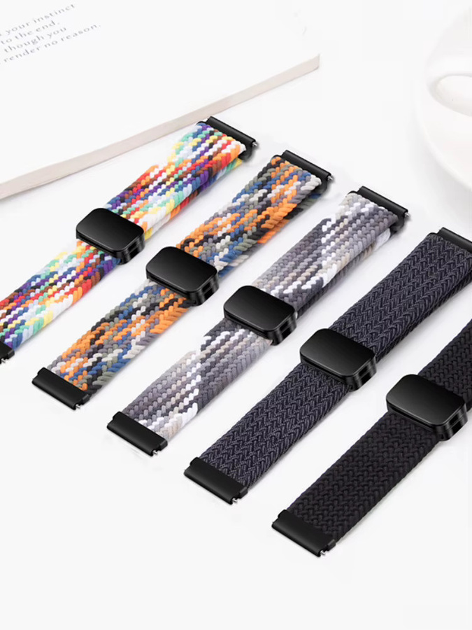 CHIICSMART Uhrenarmband Nylon, 20mm, Bunt, Verstellbar - Bild 6