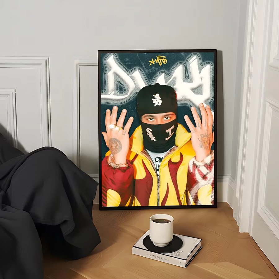 Kayou Rapper Classic Movie Poster Selbstklebender wasserfester Papieraufkleber in Mehrfarbig für deine Wanddekoration - Bild 5
