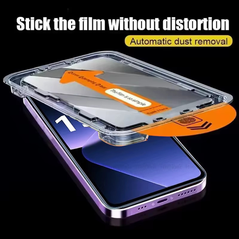Xiaomi 13T Pro und Xiaomi 13T Panzerglas Displayschutz mit voller Abdeckung und Staubentfernungs-Set, transparent - Bild 2