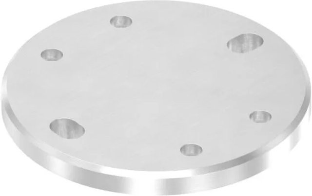 FeNau Ankerplatte für Spannring aus Edelstahl in Silber, Durchmesser: 120 mm - Bild 1