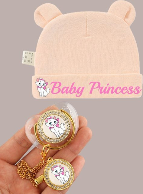 Disney Baby-Schnuller mit Cartoon-Muster aus BPA-freiem Latex in Pink für 0-6 Monate - Bild 1