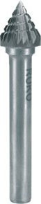RUKO Hartmetall Frässtift Form J Kegel 60 Grad in Silber, Durchmesser: 6,0 mm - Bild 1