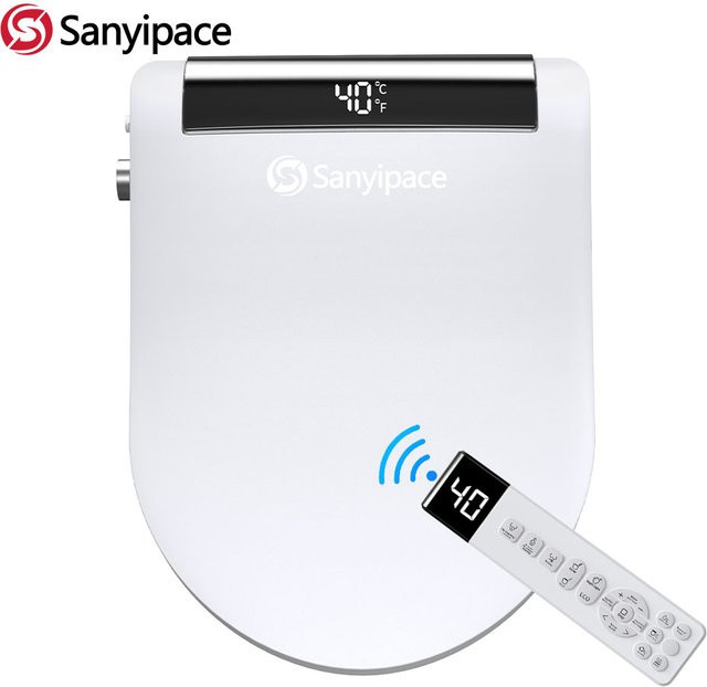 Sanyipace Smart-Toilettensitz Split-Typ mit Bidet, Warmwasserreinigung und Trocknungsfunktion, Weiß - Bild 1