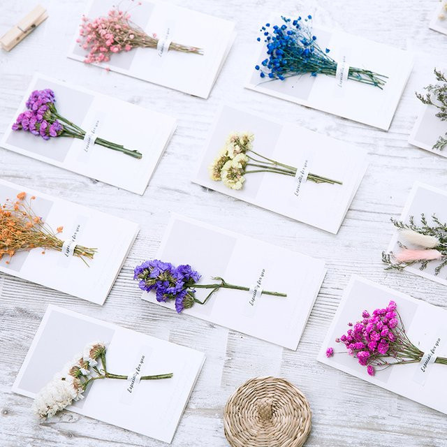 10 Stück Full Sky Star Grußkarten mit Blumen-Motiv in Orange aus Papier - Bild 1