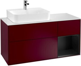 V&B Waschtischunterschrank Finion mit Wandbeleuchtung, Farbe: Weiß, Breite: 120 cm, Tiefe: 50,1 cm, Höhe: 50,1 cm - Bild 1