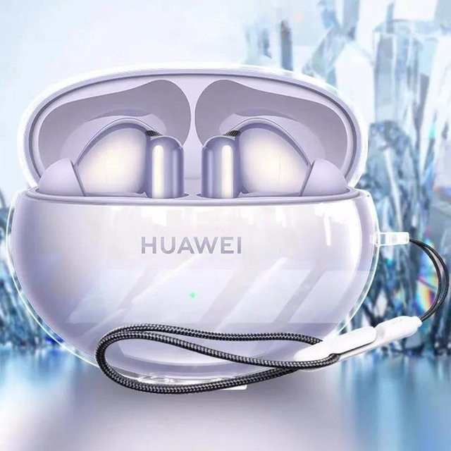 Transparente TPU-Weichschale mit Lanyard für Huawei FreeBuds 6, 5, 6i und 5i - Bild 1
