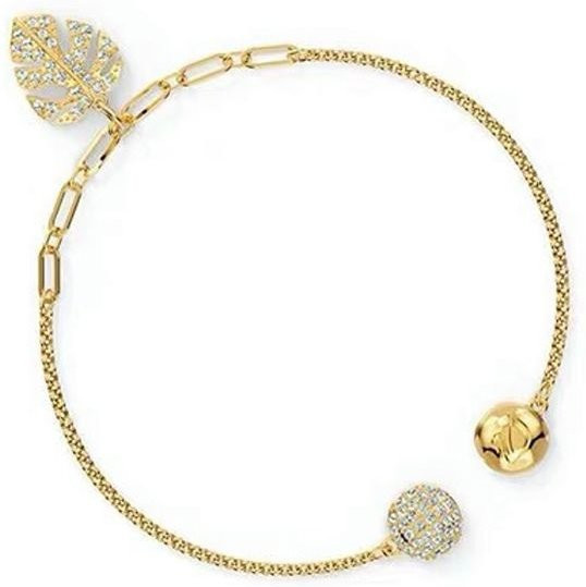 Swarovski Blattarmband, Gold, Kristall, Damen - Bild 1