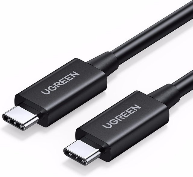 Ugreen USB 4 Kabel USB-C auf USB-C mit 100W PD, 40Gbps Datenübertragung und 8K/60Hz Auflösung, Schwarz - Bild 1