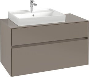 Villeroy & Boch Waschtischunterschrank Collaro in Beige Matt mit internen Schubladen, Wandmontage, B/T/H: 100 x 54,8 x 50 cm - Bild 1