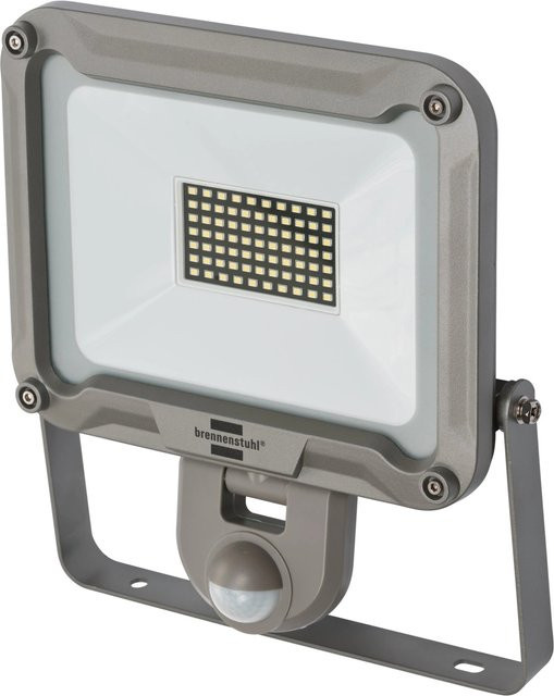 Brennenstuhl LED-Strahler Jaro 5050 P in Grau mit Bewegungsmelder und Dämmerungssensor, 65 W, IP54, Aluminium und Sicherheitsglas - Bild 1