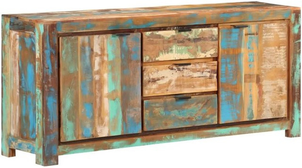 vidaXL Sideboard aus Massivholz in Multicolour, B/T/H: 175 x 40 x 75 cm