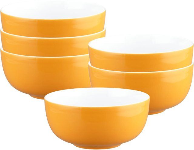 Seltmann Weiden Müslischalen Liberty Pure Colors Orange, 6er Set, Durchmesser: 15 cm - Bild 1