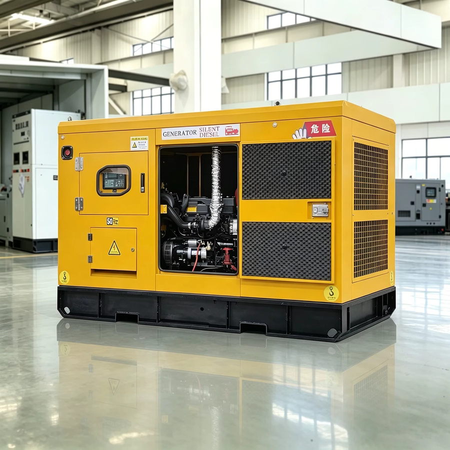 KAICHEN Dieselgenerator KC-100GF Dreiphasig 20kW 25kW Gelb mit Autostart und Geräuschreduzierung - Bild 4