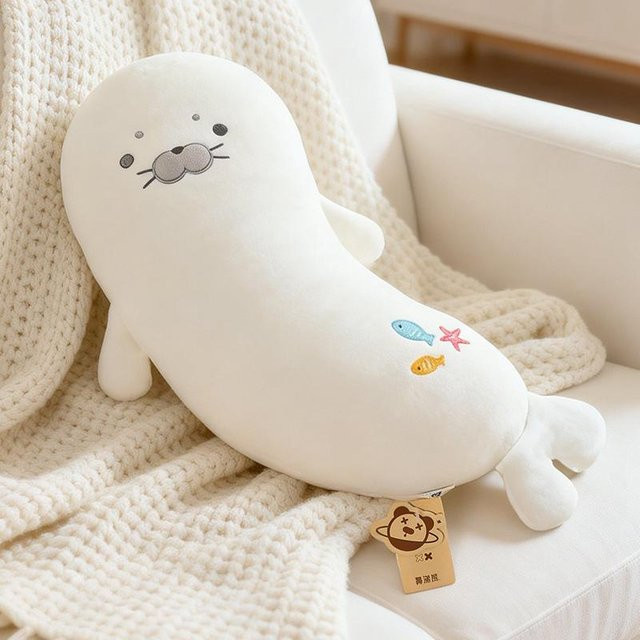 Yiran Health & Beauty Delfin Plüschtier, 60cm, Weiß - Bild 1
