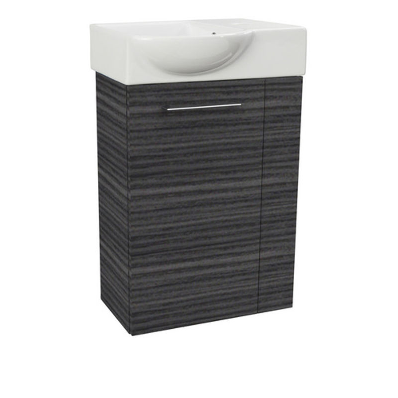 Fackelmann Waschbeckenunterschrank SBC Gäste Bad, Dark Oak, B/T/H: 44 x 24,3 x 60 cm - Bild 3