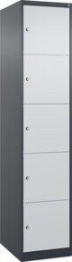 C+P Schließfachschrank Classic PLUS mit 1 Abteil, Farbe Anthrazit und Lichtgrau, H x B x T: 185 x 40 x 50 cm - Bild 1