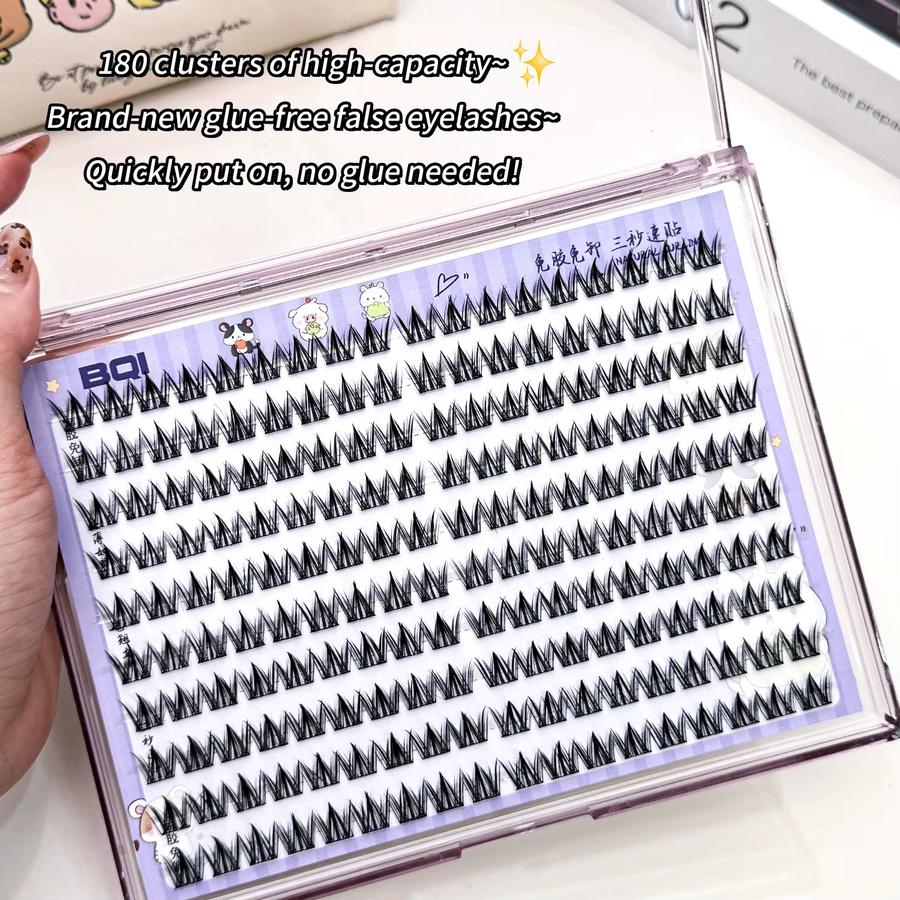 BQI Künstliche Wimpern, selbstklebend, natürlich, Unisex - Bild 5