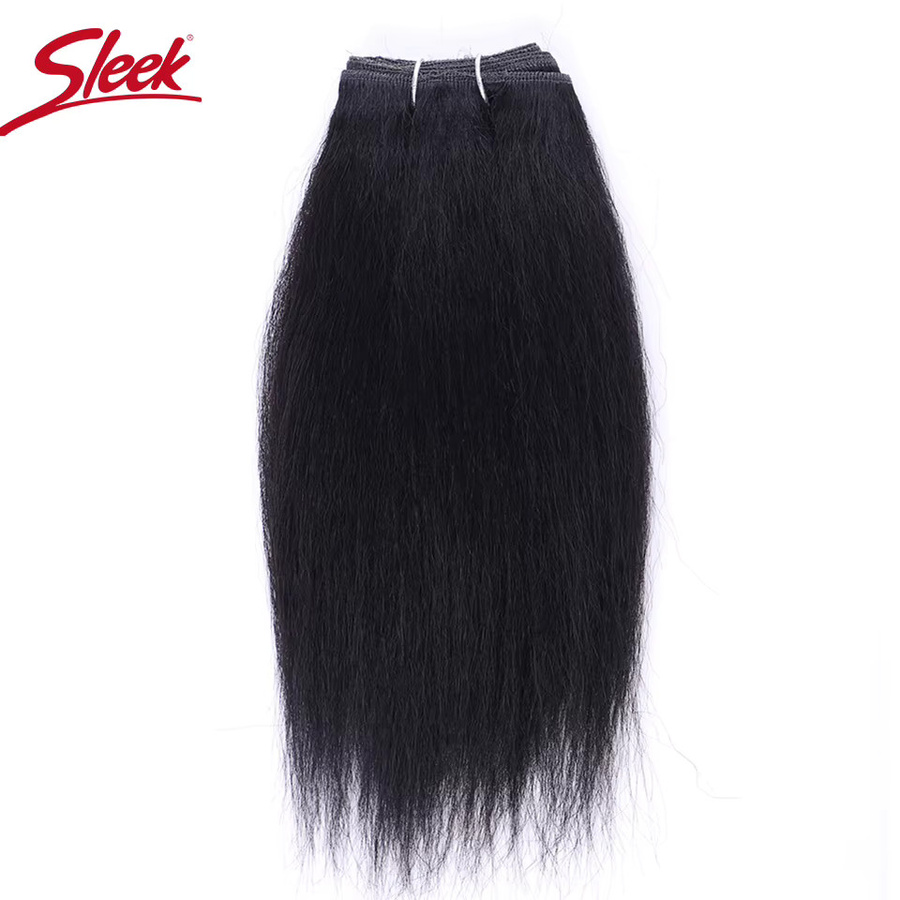 Yaki Straight Remy Hair Webbündel, 3-teilig, Schwarz und Braun - Bild 2