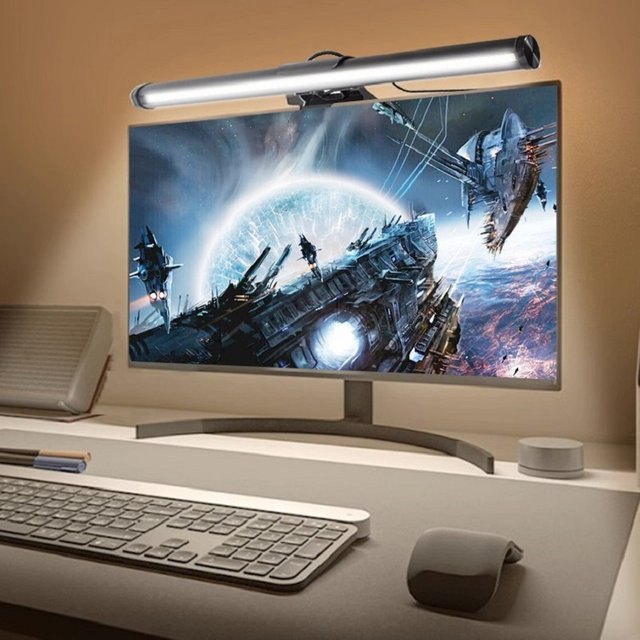 NOVEYEE RGB LED Lichtleiste in Schwarz, stufenlos dimmbar, Breite: 40 cm - Bild 1