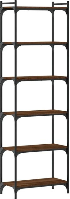vidaXL Bücherregal im Industrial Design mit 6 Böden, Braun, B/T/H: 60 x 30 x 188 cm - Bild 1