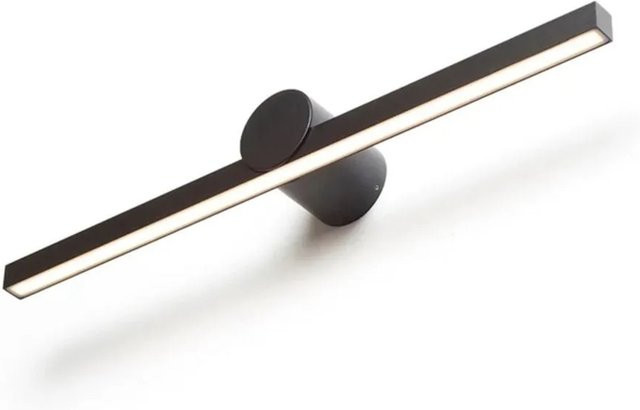Rendl Wandleuchte Luisa 60 LED Schwarz IP54 Modern Linear Warmweiß 12 W - Bild 1