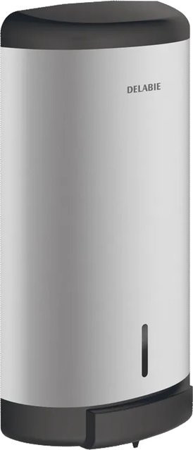 Delabie Seifenspender aus Aluminium für die Dusche in Silber und Blau - Bild 1