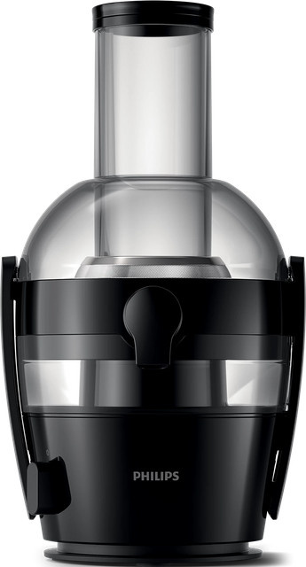 Philips Viva Entsafter HR1855/70 Zentrifugalsaftpresse in Schwarz und Transparent - Bild 2