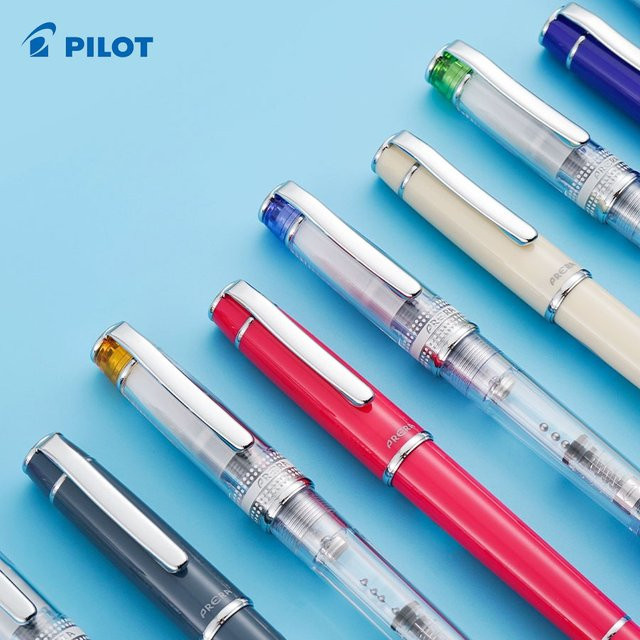 Pilot Prera FPR-3SR Füllfederhalter mit 9 Farben, F M Spitze, Kalligraphie-Stift in Mehrfarbig, Schwarz und Braun - Bild 1