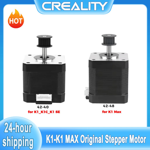 Creality Original Schrittmotor für K1 und K1 MAX 3D-Drucker in Schwarz (42-40 oder 42-48) - Bild 1