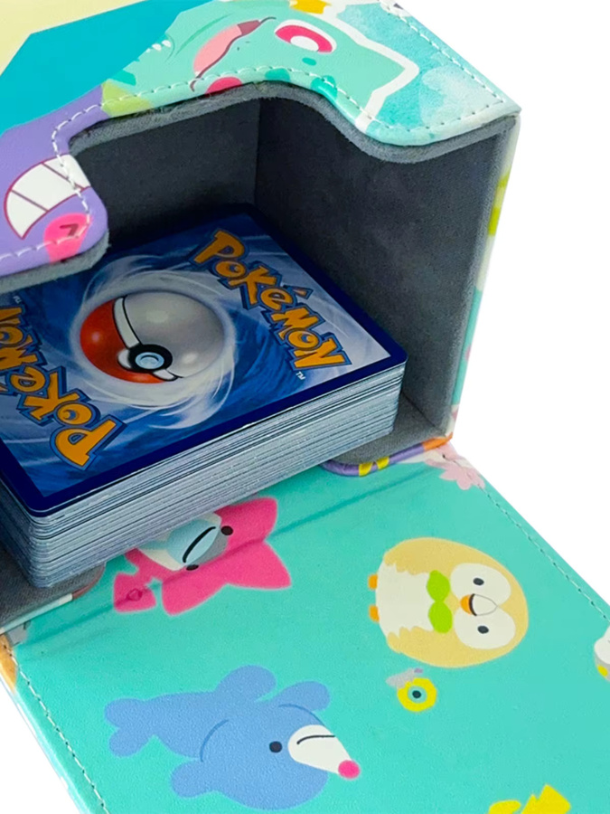 TAKARA TOMY Pokémon Deck Box, Sammelkarten Aufbewahrung, PU Leder - Bild 2